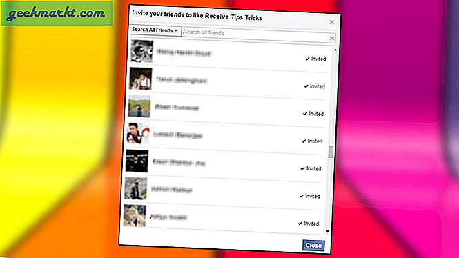 Hur man bjuder in alla vänner på Facebook-sidan i Chrome