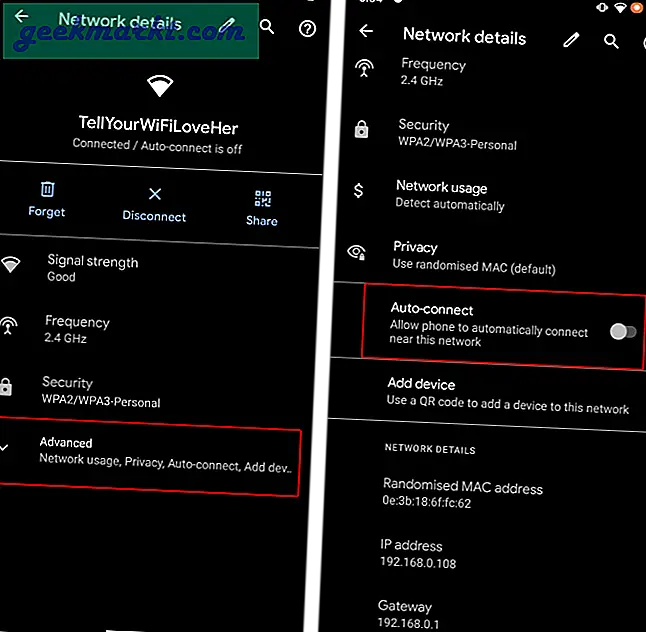 Så här inaktiverar du automatisk anslutning på vissa Wi-Fi-nätverk