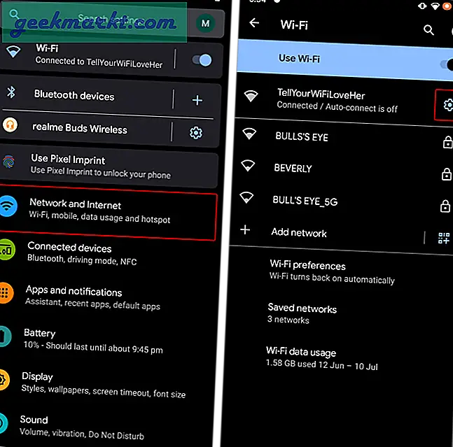 Så här inaktiverar du automatisk anslutning på vissa Wi-Fi-nätverk