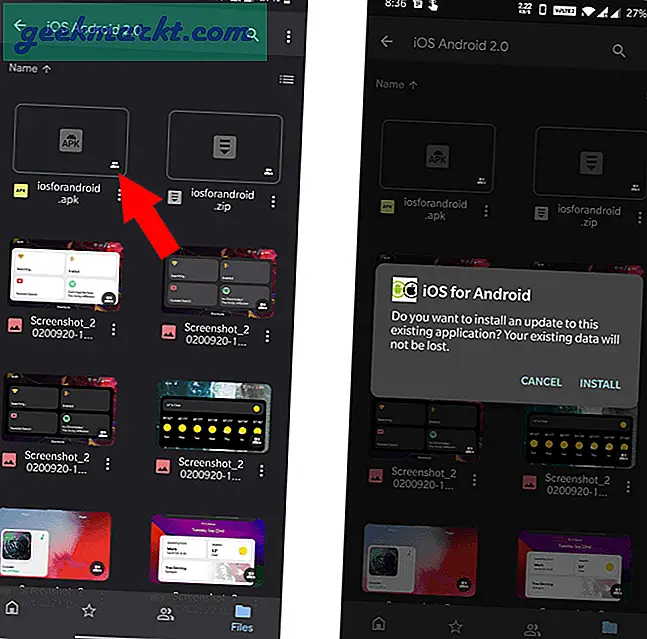Hur får jag iOS 14 Google Widgets på Android