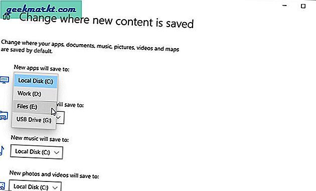 Så här ändrar du nedladdningsplats för Microsoft Store för installation av appar