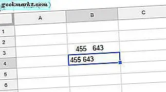 Så här tar du bort utrymmen i Google Sheets