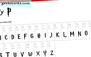 Var hittar du Harry Potter-teckensnittet