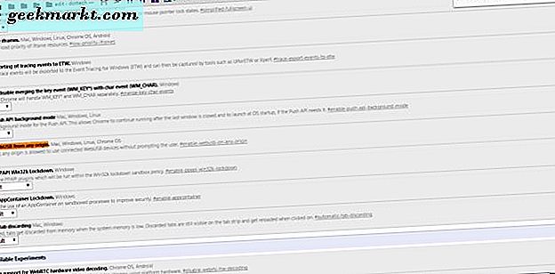 Så här anpassar du Google Chrome med Chrome: flaggor