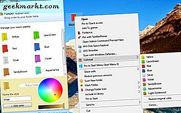 Så här anpassar du mappfärger i Windows 10