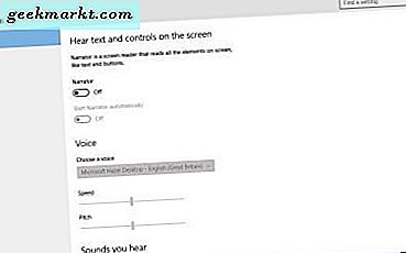 Så här stänger du av berättare i Windows 10